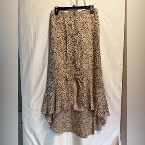 Abercrombie & Fitch Animal Print Maxi Skirt